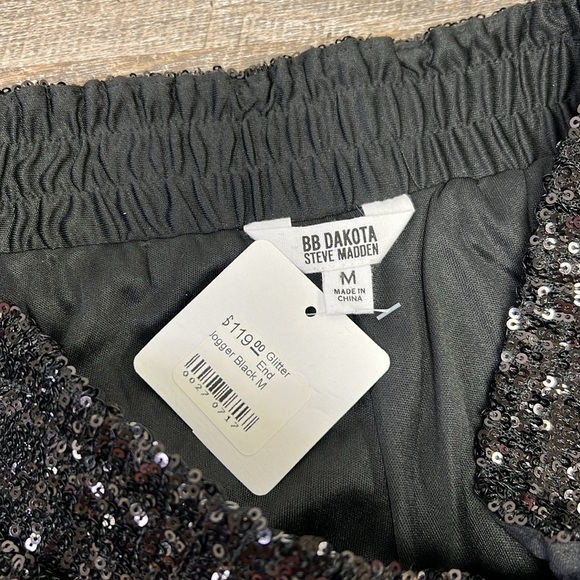 NWT BB Dakota by Steve Madden Glitter End Joggers Size Medium - Picture 4 of 10